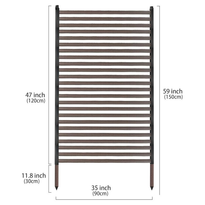 Brown Outdoor Privacy Screen main image Brown Outdoor Privacy Screen Size 1