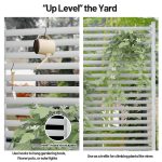 White Outdoor Privacy Screen Usage