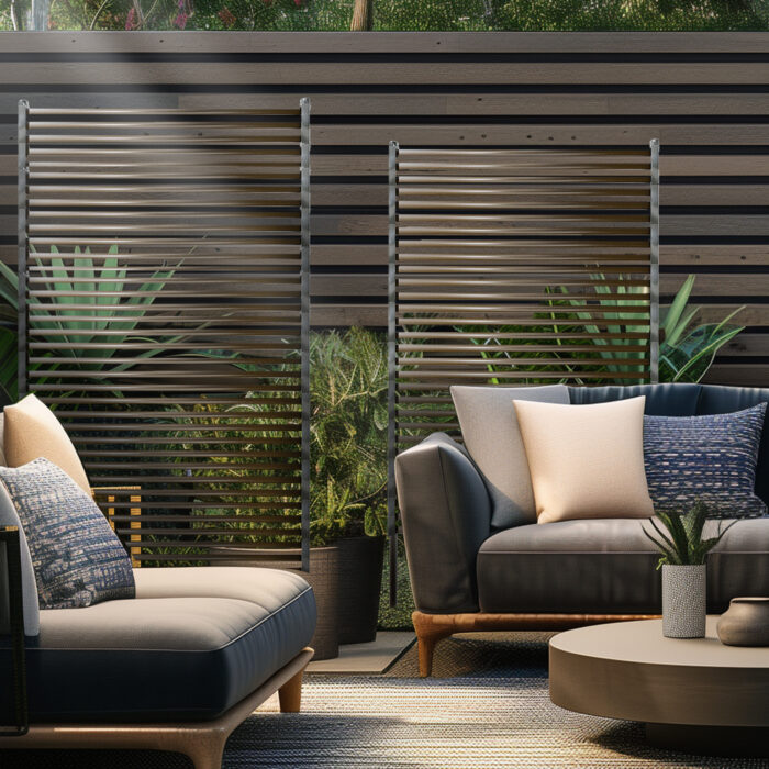 Privacy screen in the yard