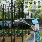 Plants suitable for planting in Black Flat Top Garden Arch Trellis