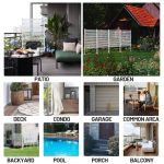 White Outdoor Privacy Screen Usage Scenarios