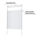 White Outdoor Privacy Screen Installation Tutorial