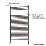 Brown Outdoor Privacy Screen Installation Tutorial