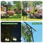 Usage scenarios of Black Flat Top Garden Arch Trellis