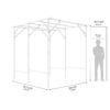 White Extra Tall Grape Vine Trellis Size 1 White Extra Tall Grape Vine Trellis Size 1