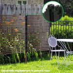 Brown Outdoor Privacy Screen Top Fixture