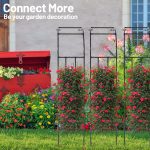 Half Side Garden Arch Trellis Effect Display