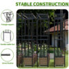Flat top garden arch trellis stable construction