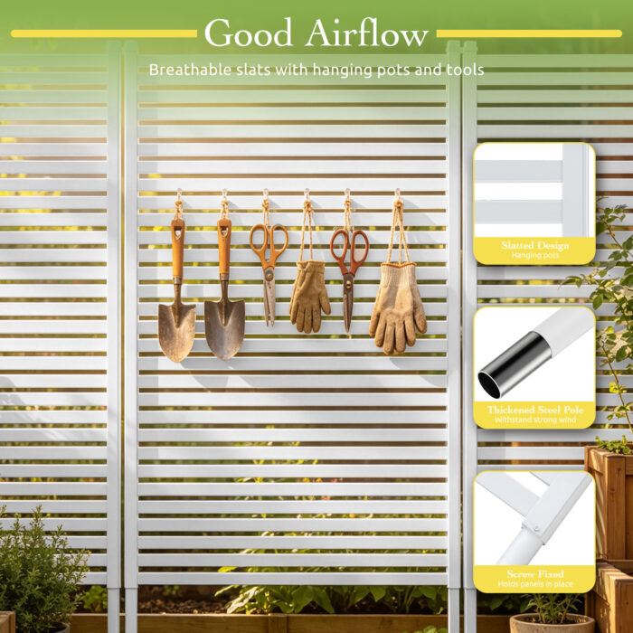 White Outdoor Privacy Screen-4 White Outdoor Privacy Screen Usage