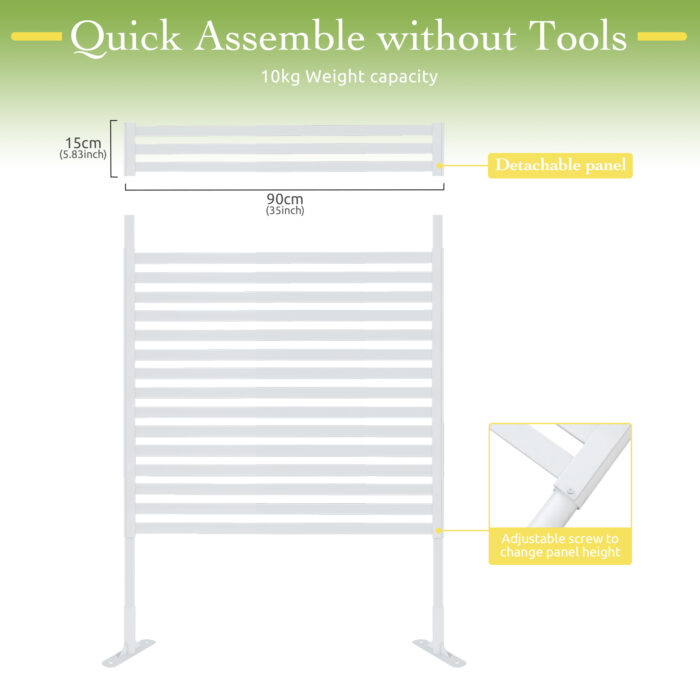 White Outdoor Privacy Screen-6 White Outdoor Privacy Screen Installation Tutorial
