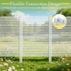 White Outdoor Privacy Screen-7 White Outdoor Privacy Screen Top Fixture