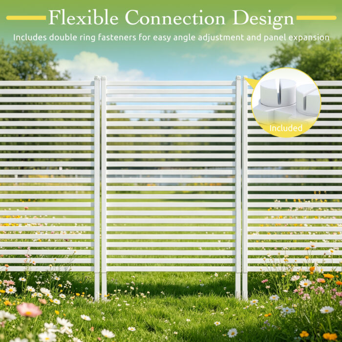 White Outdoor Privacy Screen-7 White Outdoor Privacy Screen Top Fixture