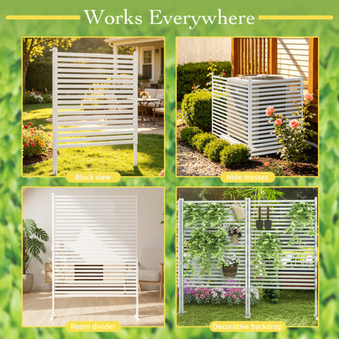 White Outdoor Privacy Screen-8 White Outdoor Privacy Screen Usage Scenarios