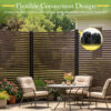 Brown Outdoor Privacy Screen Top Fixture Brown Outdoor Privacy Screen Top Fixture